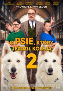 Plakat filmu "O psie, który jeździł koleją 2"