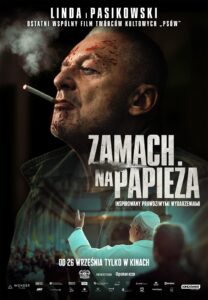 Plakat filmu "Zamach na papieża"