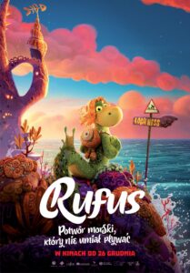 Plakat filmu "Rufus. Potwór morski, który nie umiał pływać"